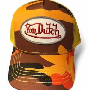 🧢 Von Dutch Camo Trucker Hat premium release msrp $89!!!🧢
